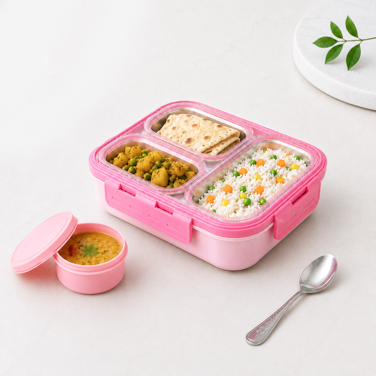 Stainless Steel Lunch Box - PK #Design_PK