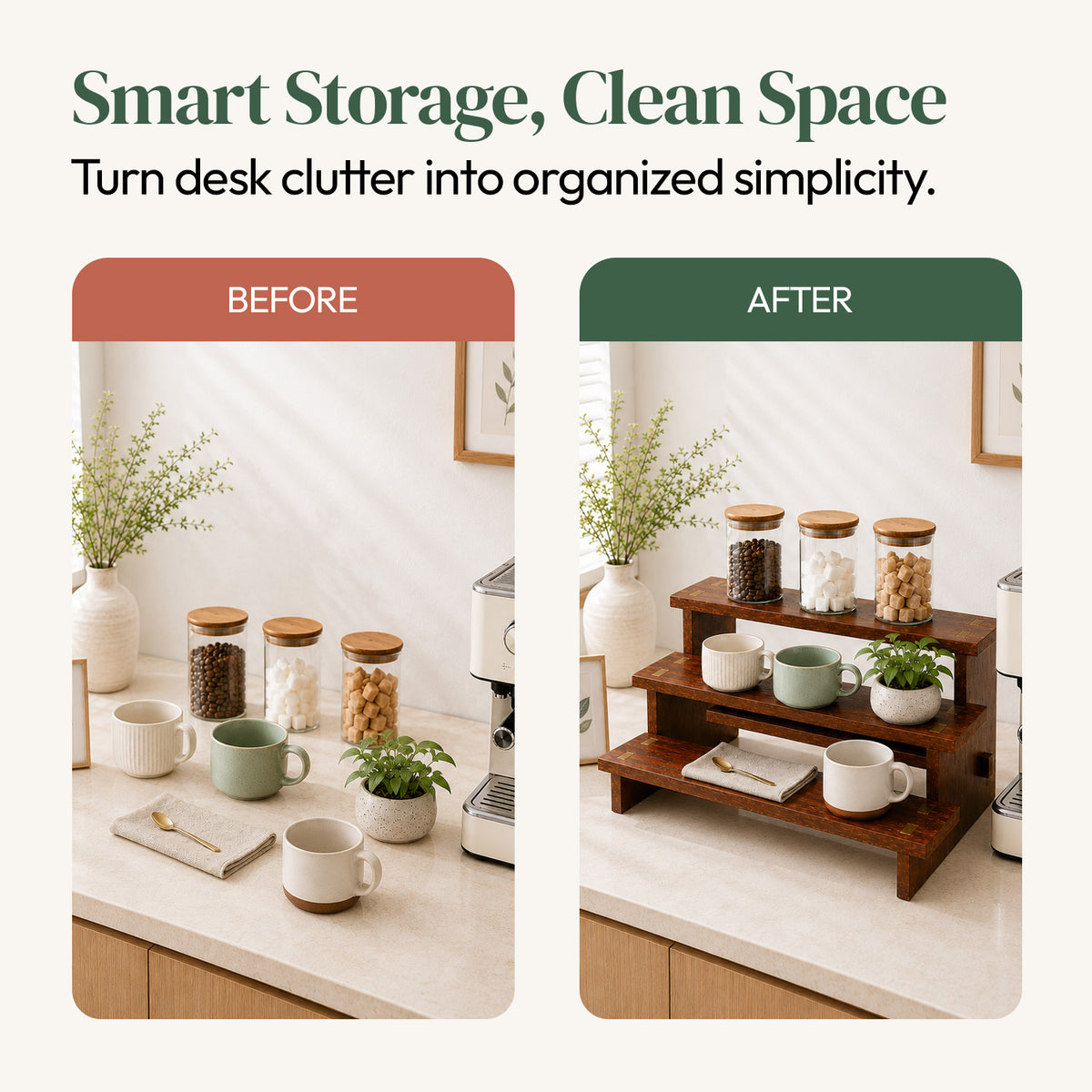 STEPPO Wooden Organizer Rack