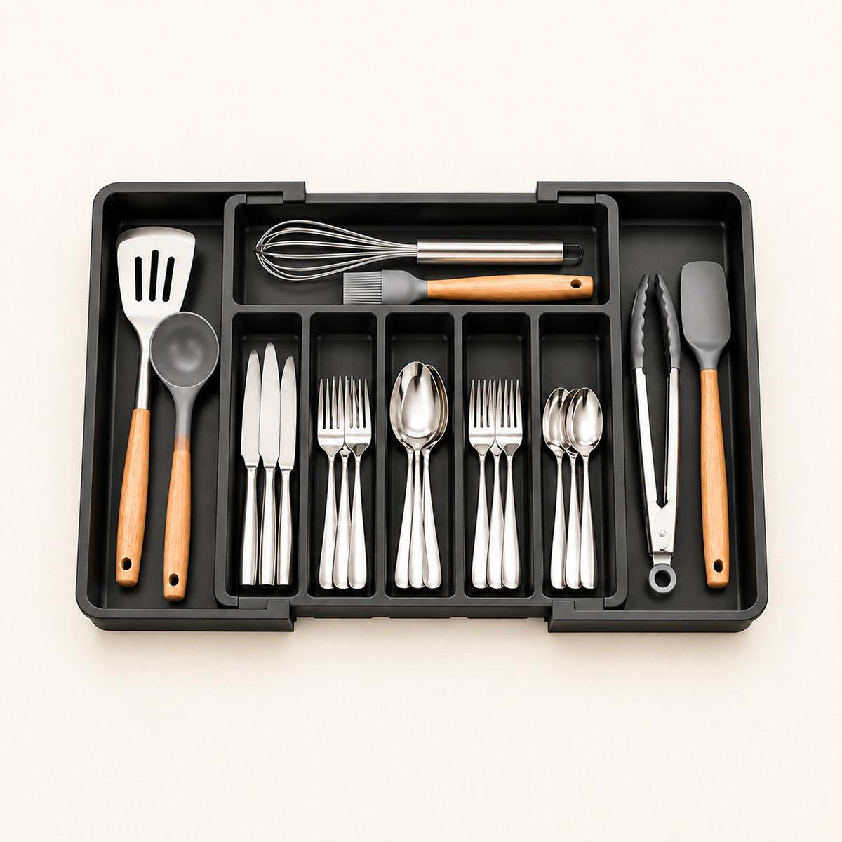Expandable Cutlery Tray for Kitchen Drawers