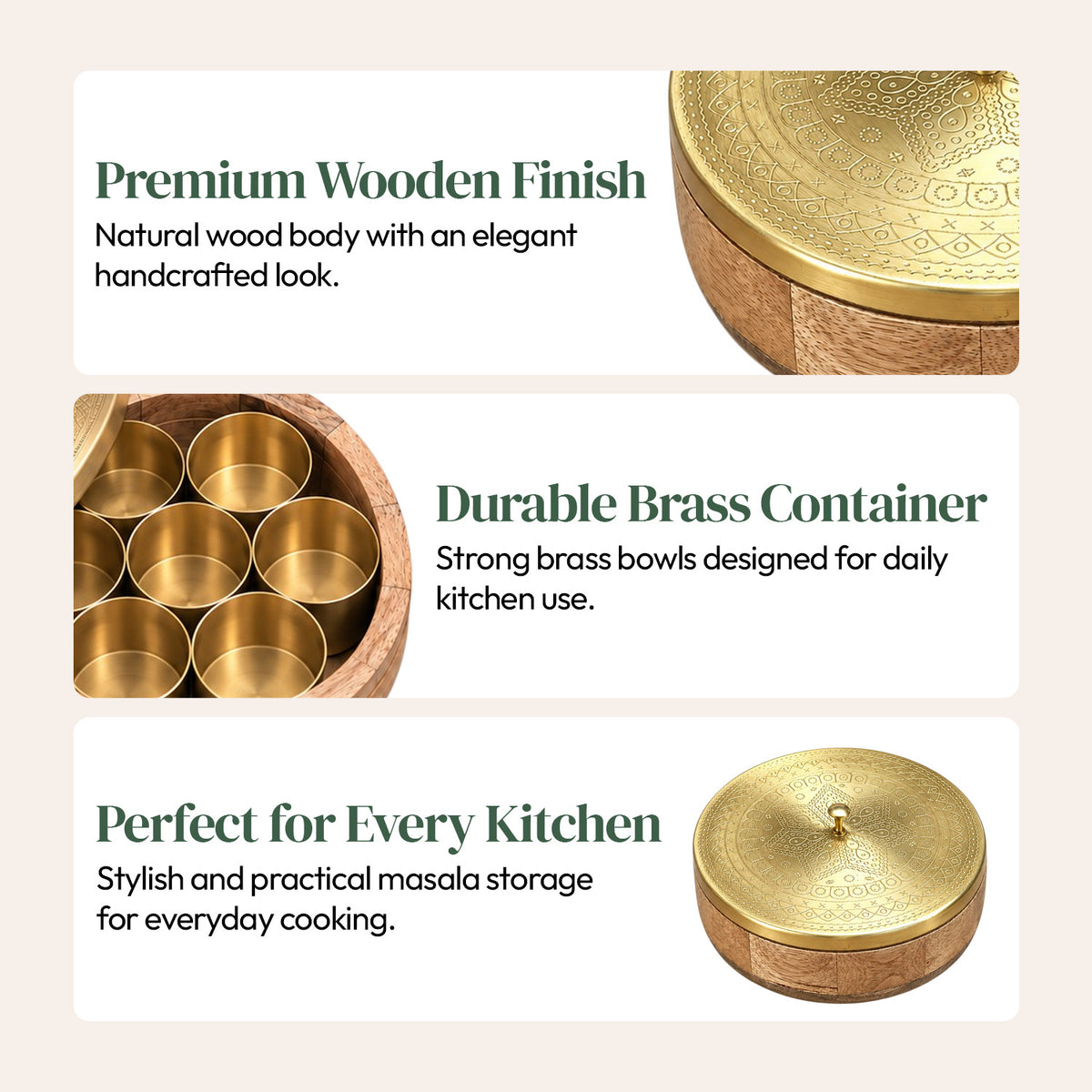 Premium Spice Box with 7 Bowls
