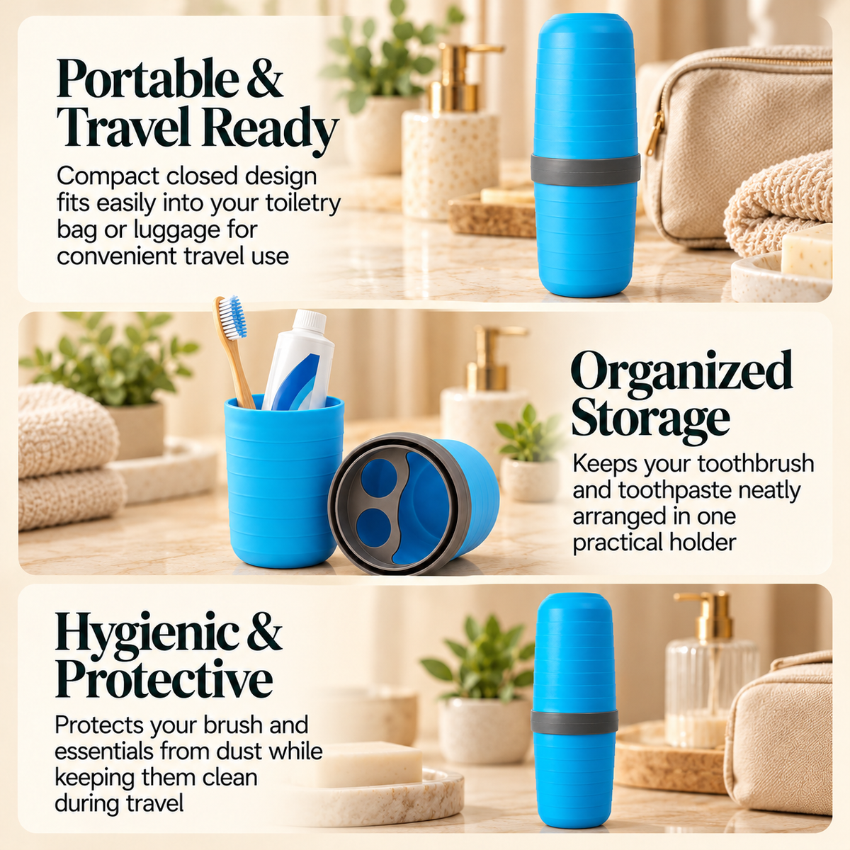 Portable Toothbrush Holder Case