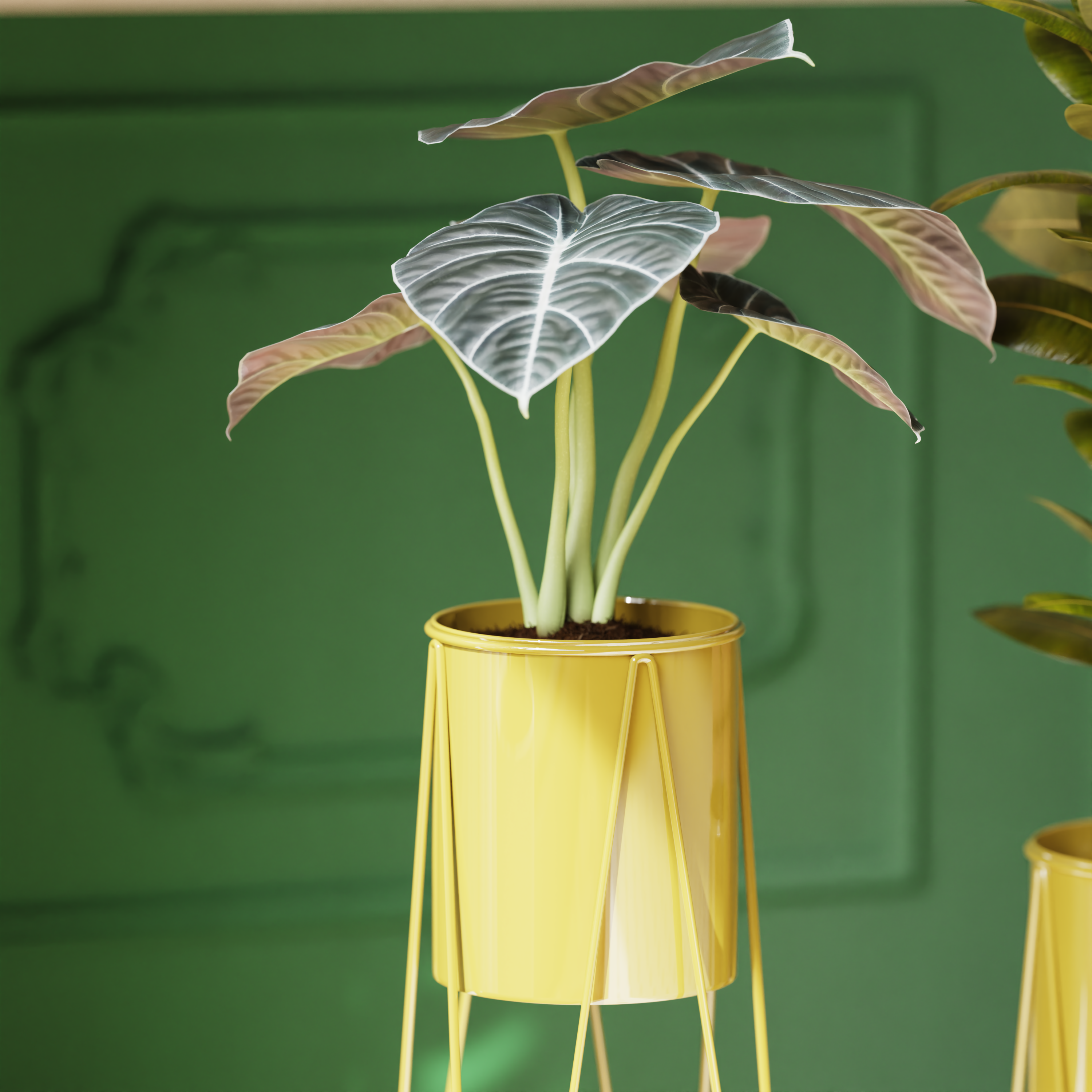 CLEO Plant Stand (Set of 2) - Gold #Color_Gold