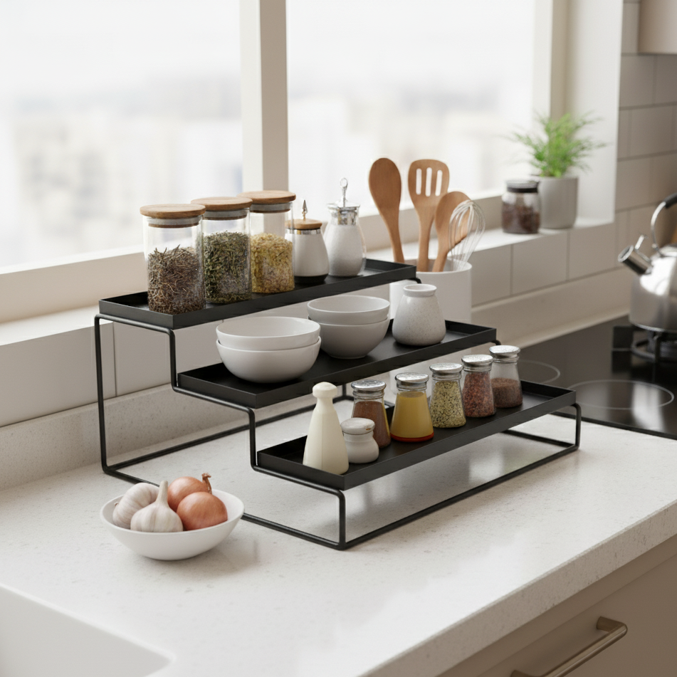 TRIZEN Step Rack - Black #Color_Black