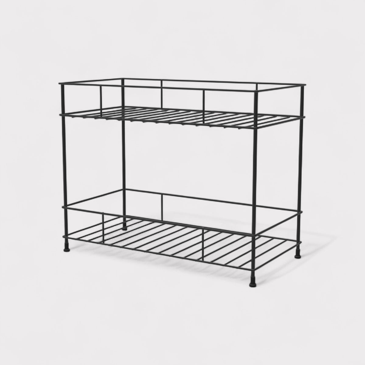NEXA 2-Tier Standing Spice Rack Storage Container - Black #Color_Black