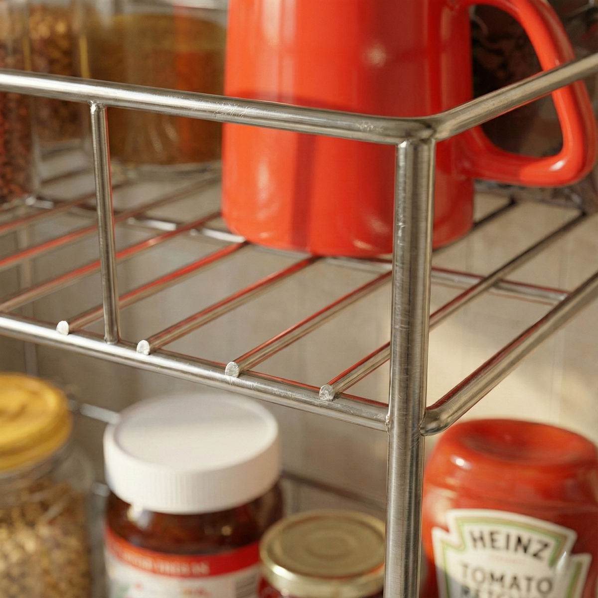 NEXA 2-Tier Standing Spice Rack Storage Container - Black #Color_Black