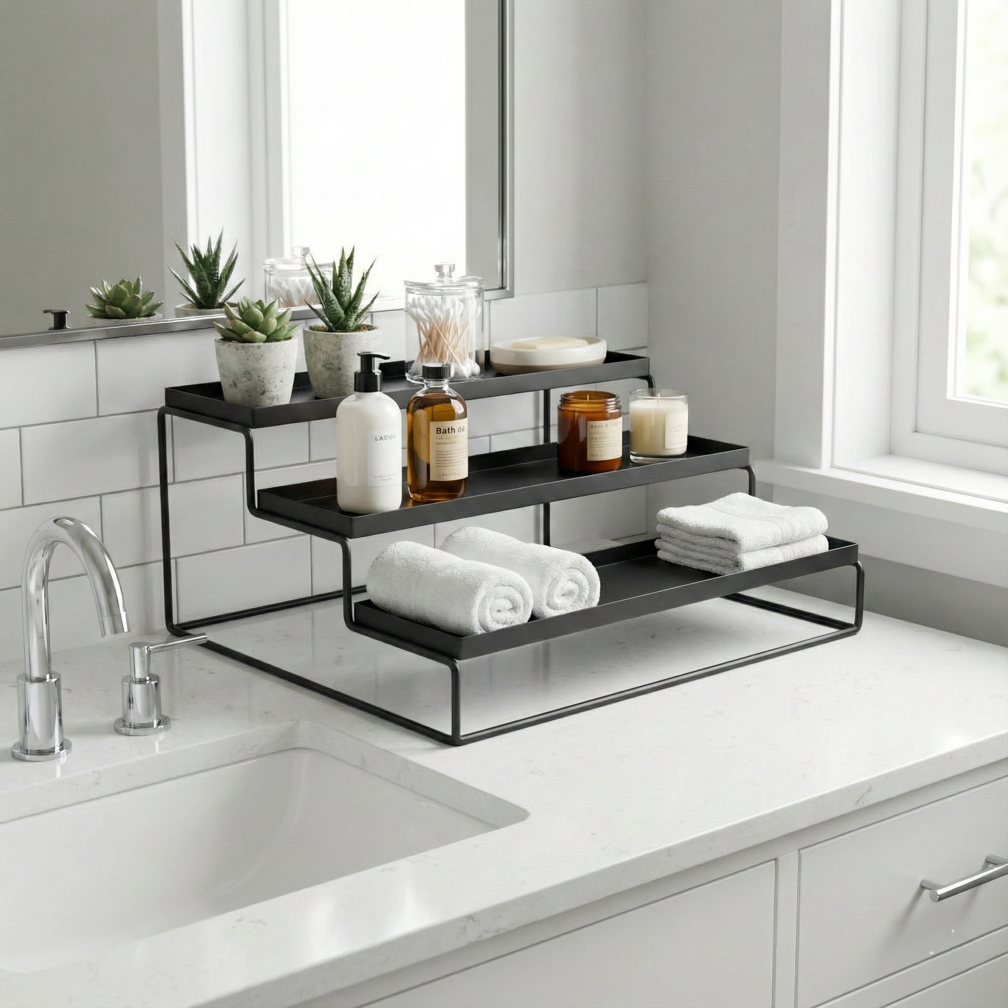 TRIZEN Step Rack - Black #Color_Black