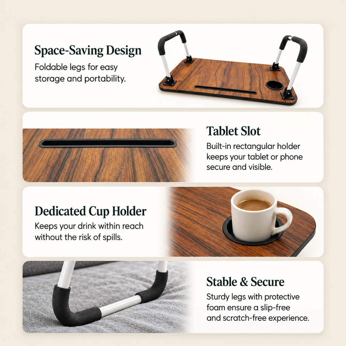 STUDYMATE Foldable Study Table