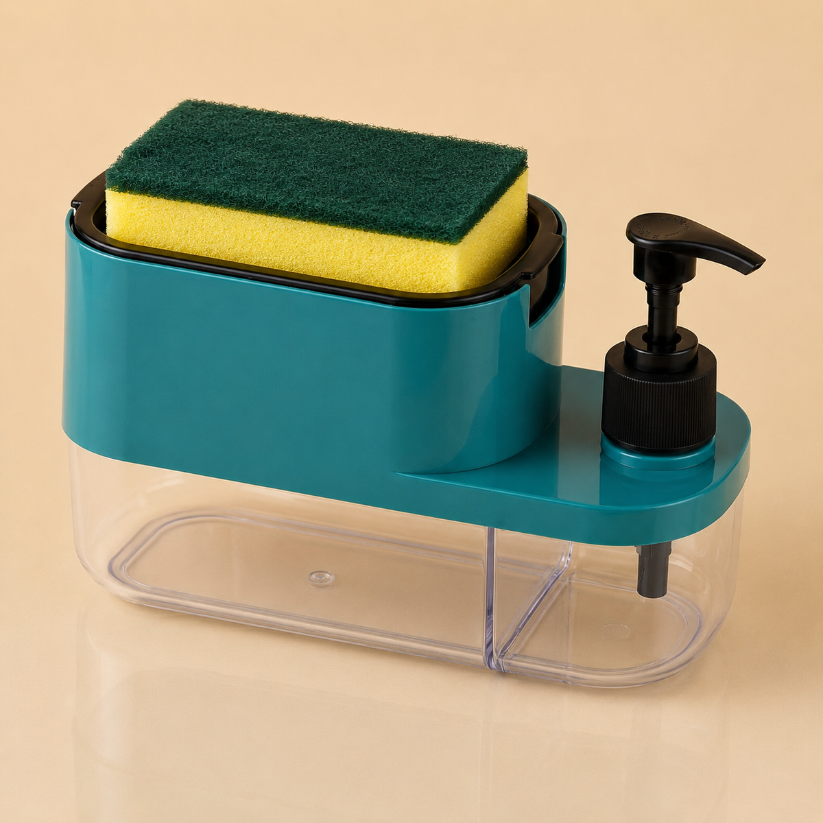 3-in-1 Liquid Soap Dispenser with Sponge Holder