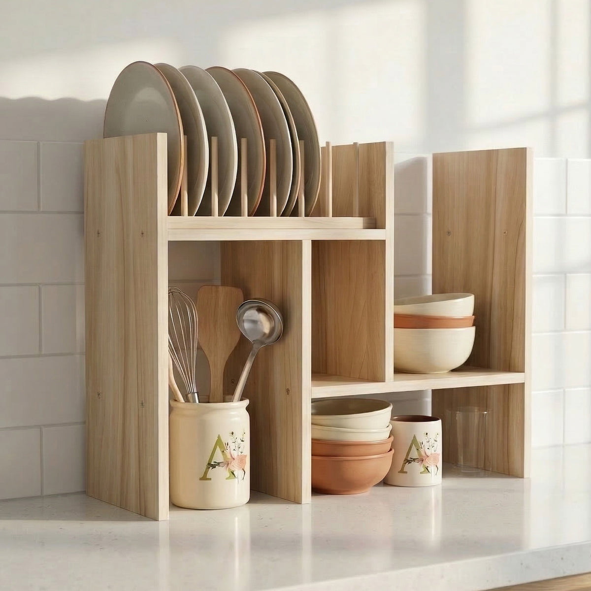 ELORA Wood Adjustable Multi-Purpose Shelf