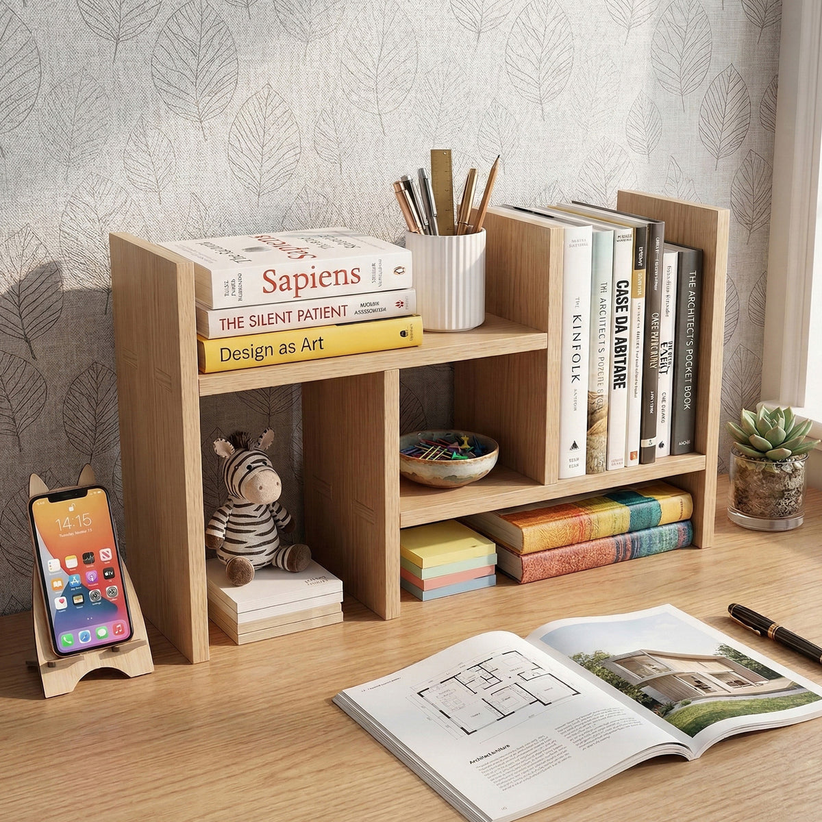 ELORA Wood Adjustable Multi-Purpose Shelf