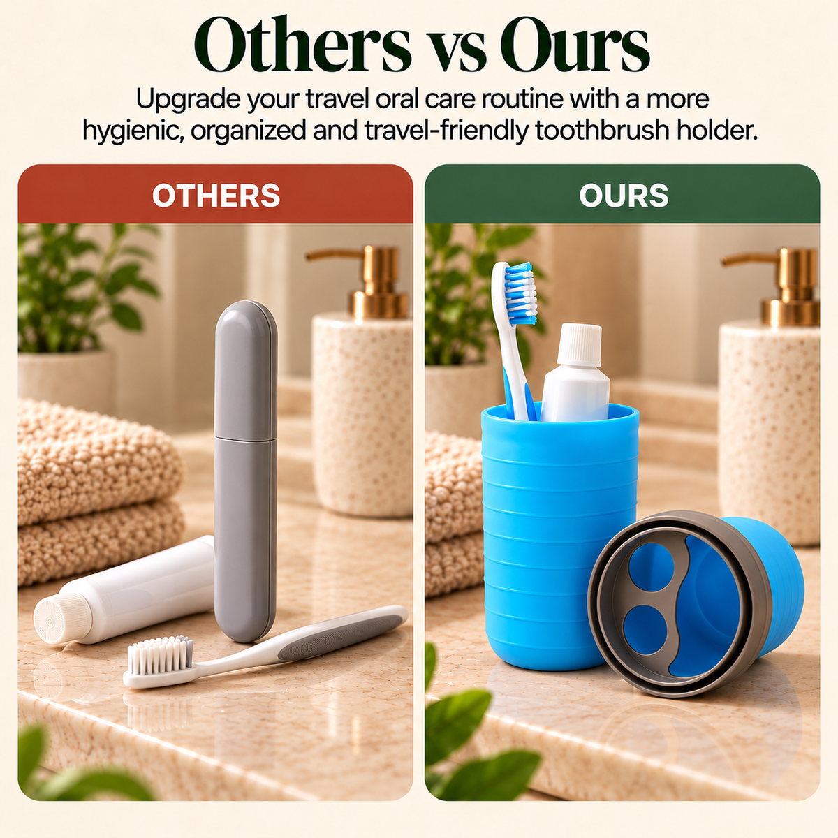 Portable Toothbrush Holder Case