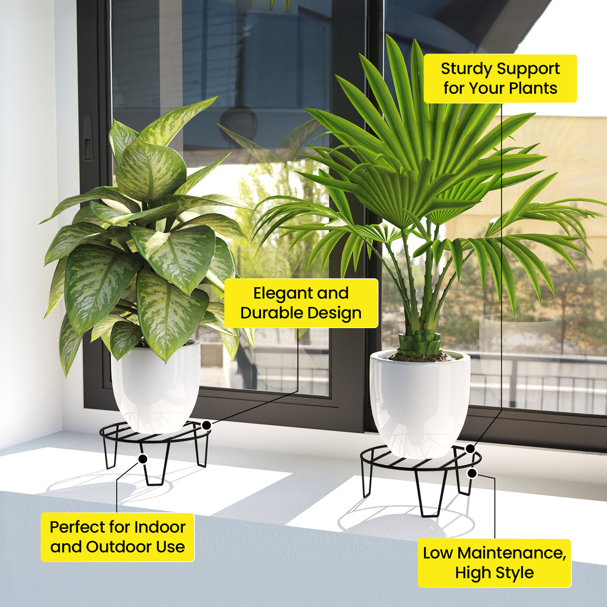 ORION Round Plant Stand Metal