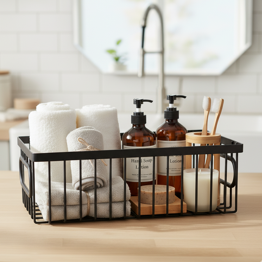 BASKY Metal Storage Basket