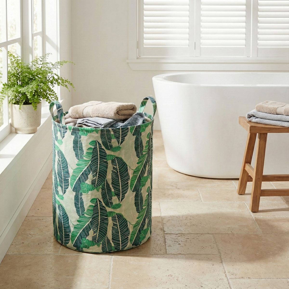 Laundry Bag with handles - Forest Green #Color_Forest Green