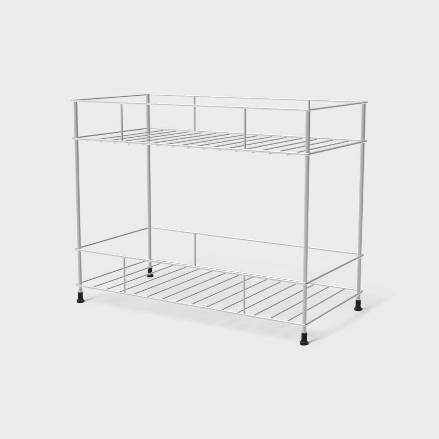 NEXA 2-Tier Standing Spice Rack Storage Container - Stainless Steel #Color_Stainless Steel