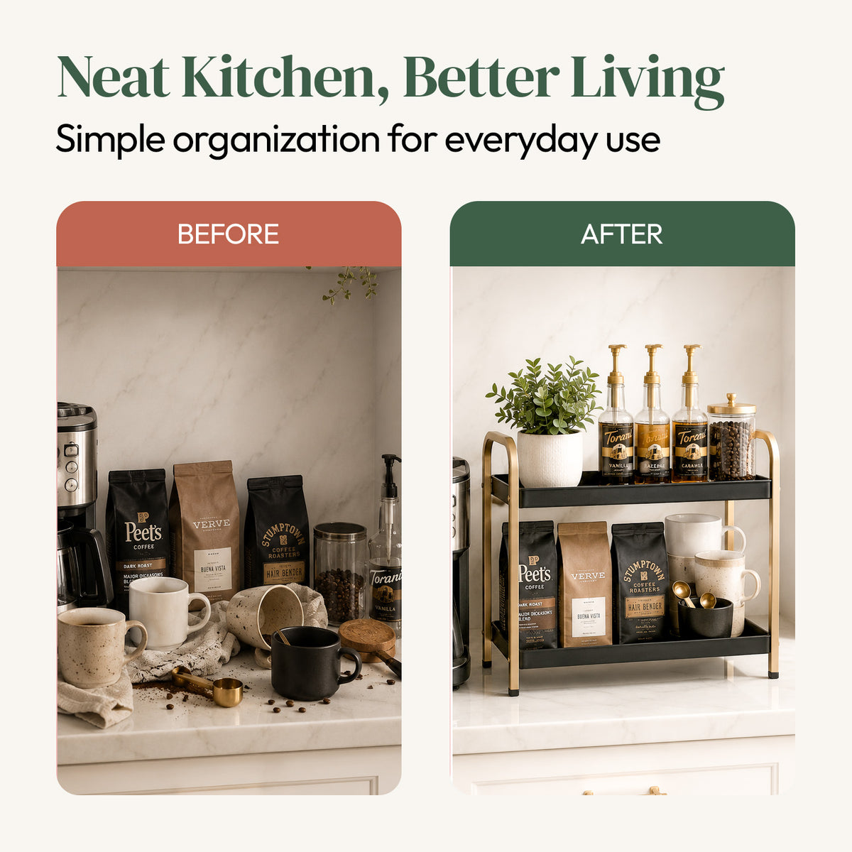 RIVA 2-Tier Kitchen Rack (Metal)
