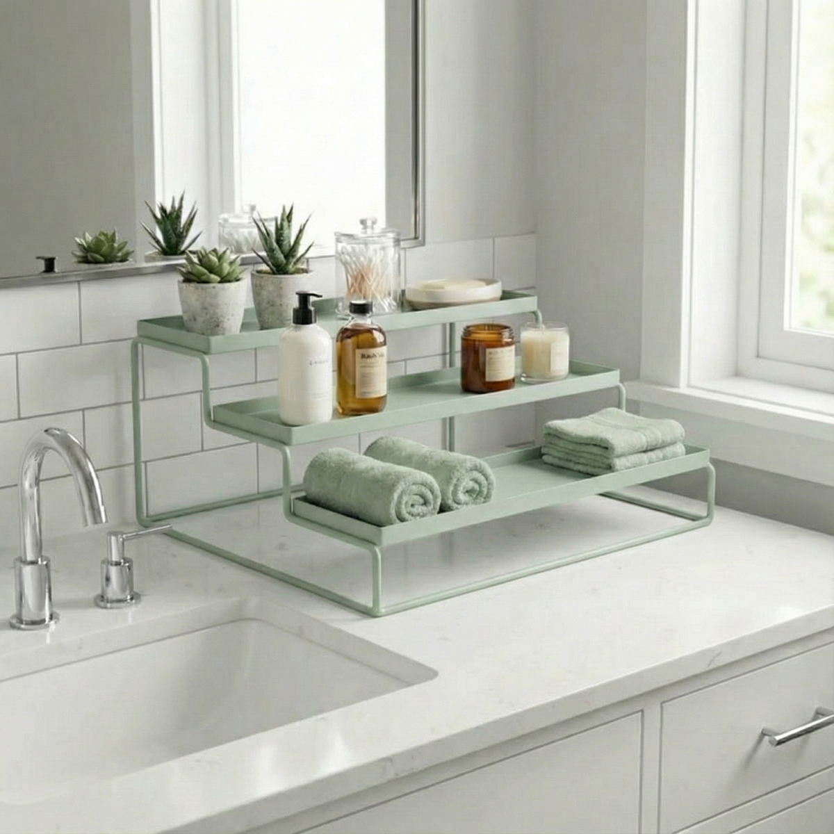 TRIZEN Step Rack - Pistachio Green #Color_Pistachio Green