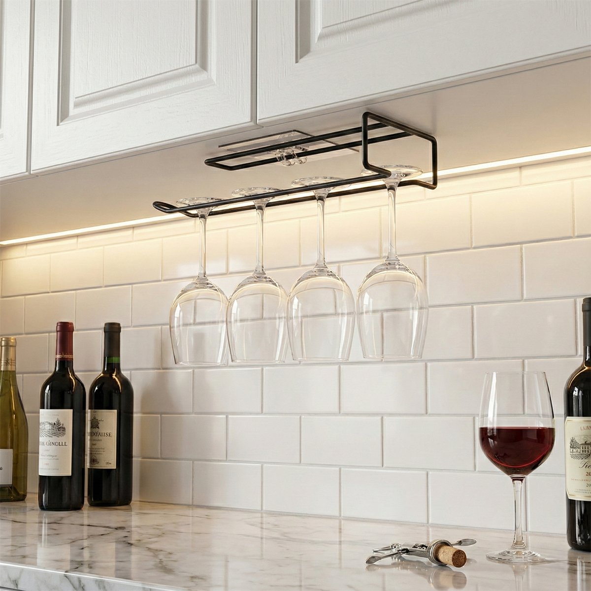 WYRA Paper Towel & Wine Glass Holder (3-in-1)